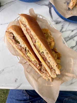 Cuban sandwich   at Vegan Cuban Cuisine in Miami