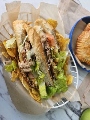 Vegan pulled pork sandwich   at Vegan Cuban Cuisine in Miami