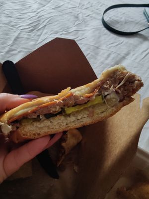 Cuban sandwich at Vegan Cuban Cuisine in Miami