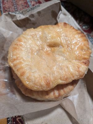 Meat pastalito at Vegan Cuban Cuisine in Miami