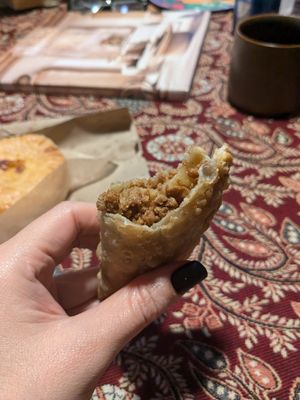 Beef empanadas at Vegan Cuban Cuisine in Miami