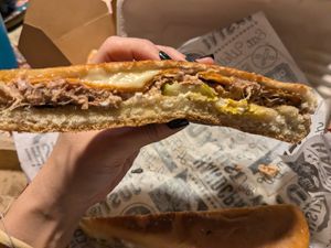 Cuban sandwich 😋 at Vegan Cuban Cuisine in Miami