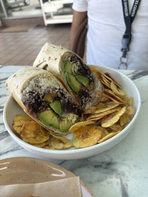 Cuban burrito   at Vegan Cuban Cuisine in Miami