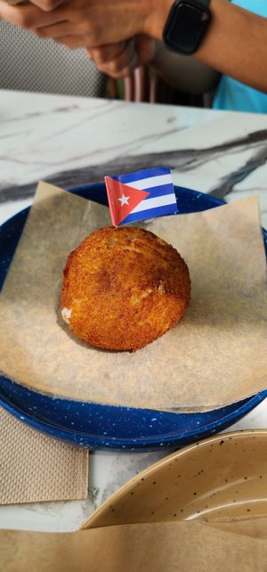 Papa Rellena at Vegan Cuban Cuisine in Miami