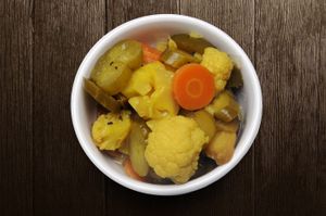 Torshi Persian style Pickled Vegetables at Shiraz Persian Restaurant + Bar in Surfers Paradise