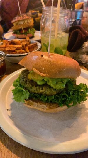 vegan burger  at KUHnstWERK in Hannover