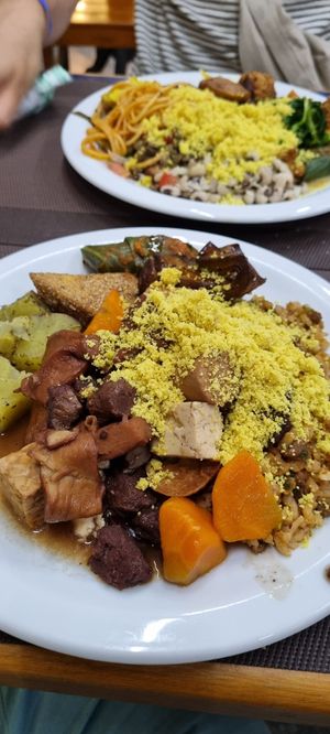 Mixed plate from Buffet  at Vegano da Tijuca in Rio De Janeiro