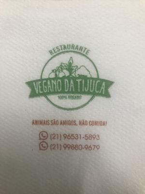 Animals are friends, not food  at Vegano da Tijuca in Rio De Janeiro