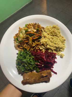 delicious food, perfectly seasoned, super comfy. the owner and staff are extremely kind, attentive and generous. i love going there with my gf.  at Vegano da Tijuca in Rio De Janeiro