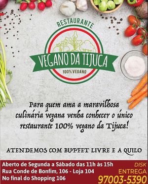 Disk entrega at Vegano da Tijuca in Rio De Janeiro
