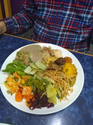 Prato colorido/Coloured dish. at Vegano da Tijuca in Rio De Janeiro