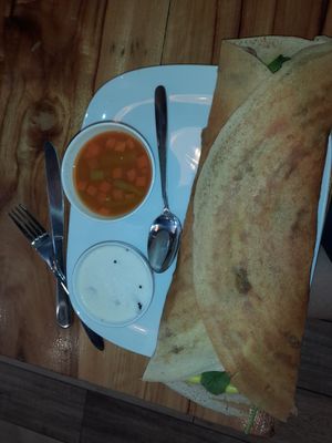 Vegan dosa, very delicious at Lucid Pure Vegetarian in Murwillumbah