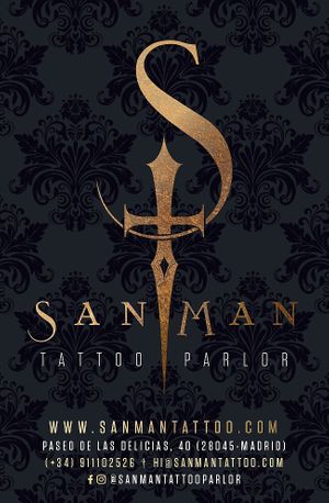 SanMan Tattoo Parlor
Vegan Tattoo Shop at SanMan Tattoo Parlor in Madrid