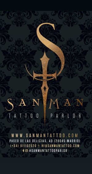 . at SanMan Tattoo Parlor in Madrid