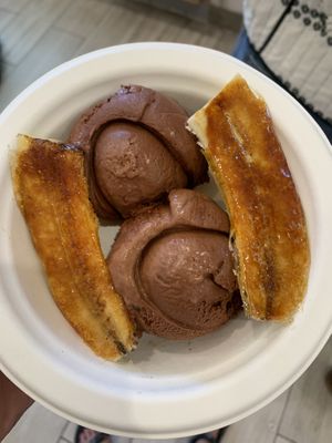 Triple chocolate with caramelized banana   at Bi-Rite Creamery in San Francisco