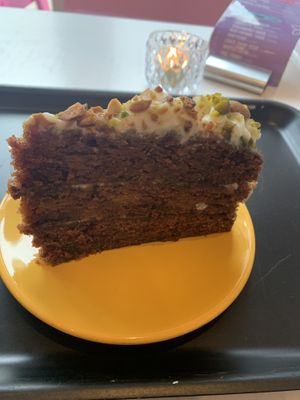 Carrot cake at Deer Mama in Amsterdam