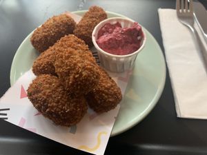 Mushrooms croquettes  at Deer Mama in Amsterdam