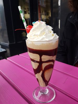 Boozy tiramisu milkshake at Deer Mama in Amsterdam