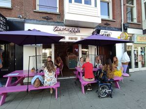 Outside at Deer Mama in Amsterdam