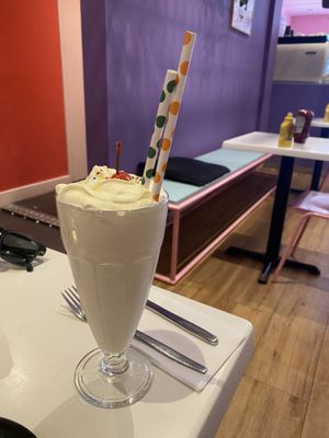 The banana mylkshake. at Deer Mama in Amsterdam