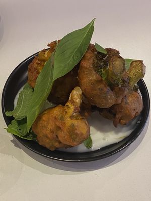 Cauliflower and broccoli wings. at Deer Mama in Amsterdam
