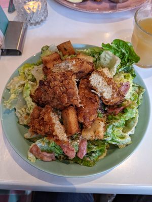 Caesar salad - delicious! at Deer Mama in Amsterdam