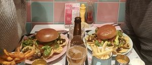 Tacoburger. Don't take extra fries if you want dessert! at Deer Mama in Amsterdam