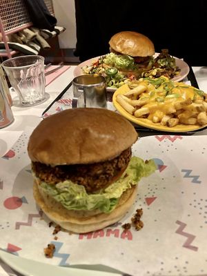 Quinoa black bean burger   at Deer Mama in Amsterdam