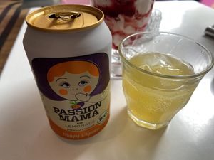 Passionfruit lemonade: quite nice at Deer Mama in Amsterdam