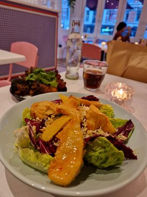 Chicken Salad Bowl at Deer Mama in Amsterdam