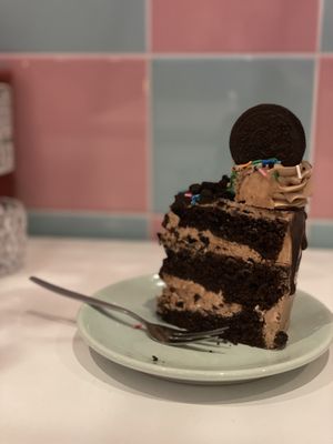 Vegan Oreo cake, this was so delicious!   at Deer Mama in Amsterdam