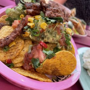 Nacho bucket - also really delicious!  at Deer Mama in Amsterdam