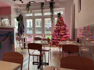 Pretty christmas tree at Deer Mama in Amsterdam