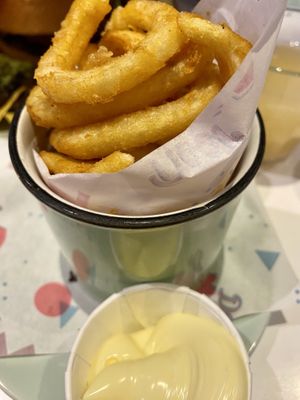 Curly fries  at Deer Mama in Amsterdam