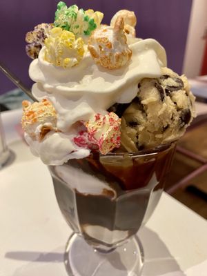 Cookie dough sundae  at Deer Mama in Amsterdam