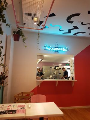 Open kitchen at Deer Mama in Amsterdam