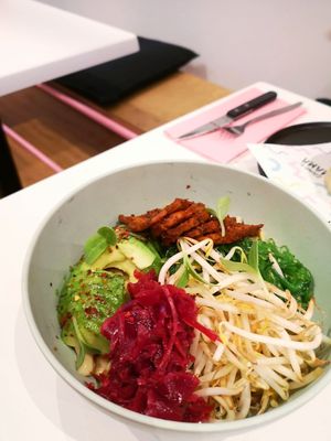 Ramen bowl at Deer Mama in Amsterdam