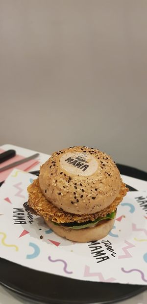 Tonkatsu burger at Deer Mama in Amsterdam