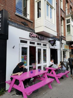 Outside at Deer Mama in Amsterdam