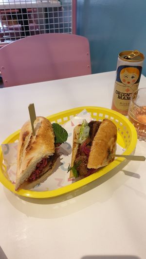 Great no-duck banh mi   at Deer Mama in Amsterdam