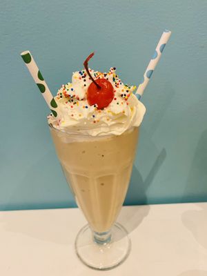 Speculoos milkshake at Deer Mama in Amsterdam