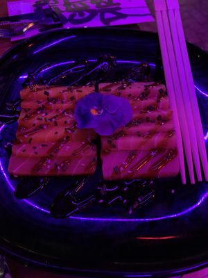 Fresh Sashimi Deluxe. Meh. at Vegan Junk Food Bar - Downtown in Amsterdam