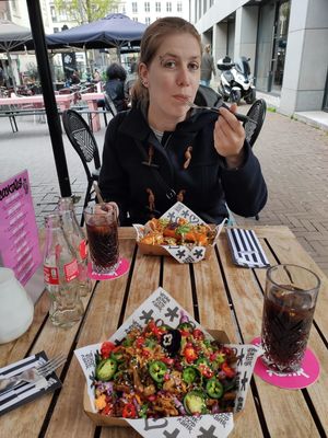 Zo lekker, volgde dag gelijk weer geen gegaan 😄🥰 at Vegan Junk Food Bar - Downtown in Amsterdam