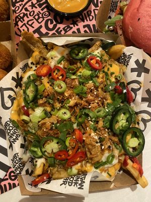 omg so good at Vegan Junk Food Bar - Downtown in Amsterdam