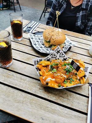 Delicious food   at Vegan Junk Food Bar - Downtown in Amsterdam