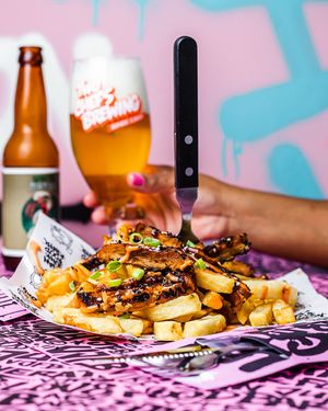 Hepi Ribs Fries at Vegan Junk Food Bar - Downtown in Amsterdam