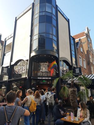 Outside at Vegan Junk Food Bar - Downtown in Amsterdam