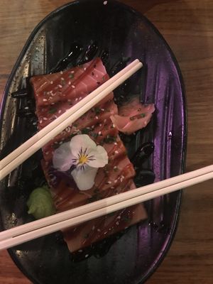 Vegan fish  at Vegan Junk Food Bar - Downtown in Amsterdam