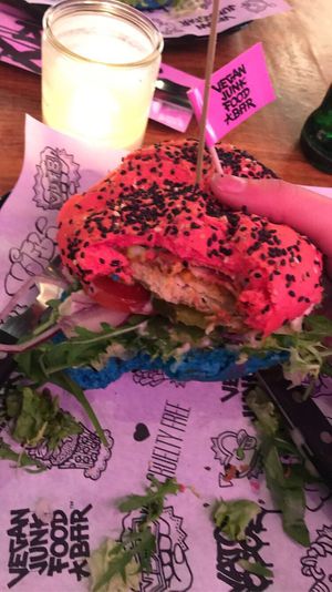 The Daddy Mc Chik’n Burger   at Vegan Junk Food Bar - Downtown in Amsterdam
