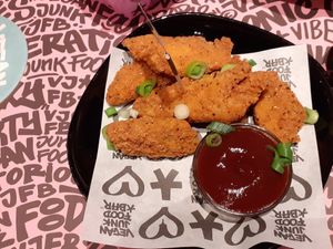 :) at Vegan Junk Food Bar - Downtown in Amsterdam